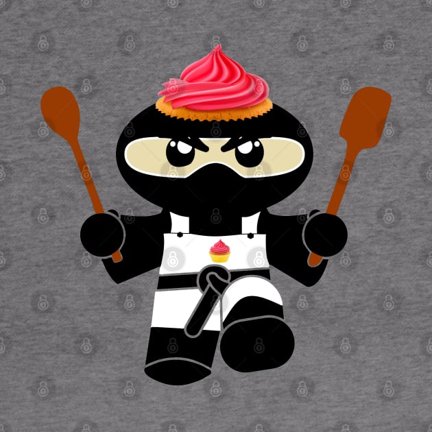 Cupcake Ninja by BusyDigiBee